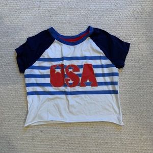 Girls USA crop top!